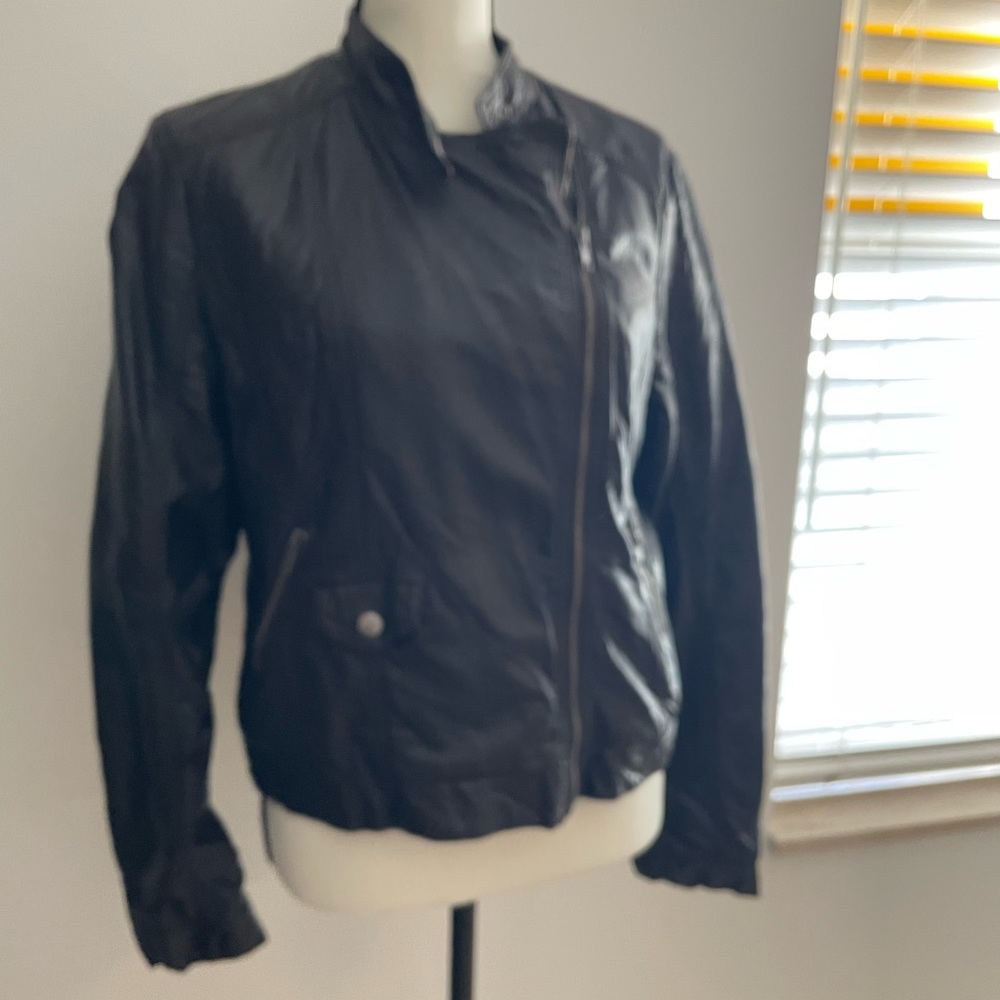 Faux leather jacket